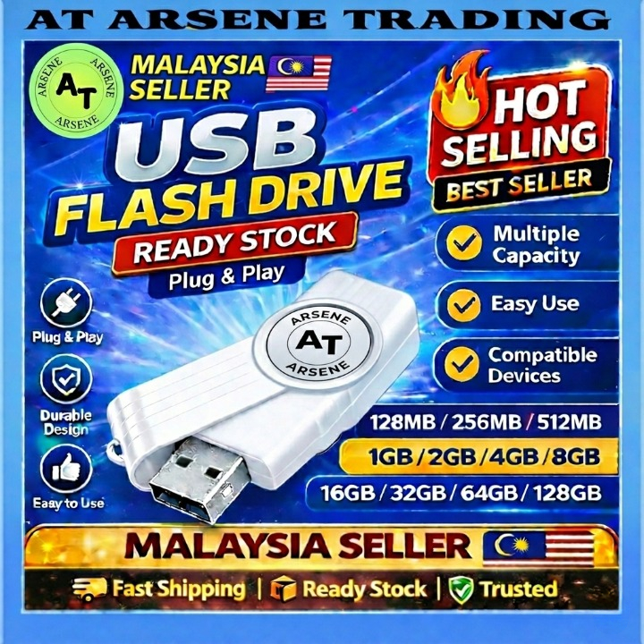 [AT] AT101 Rotatable FlashDrive 256MB 512MB 1GB 2GB 4GB 8GB 16GB 32GB 64GB 128GB USB2.0 PenDrive