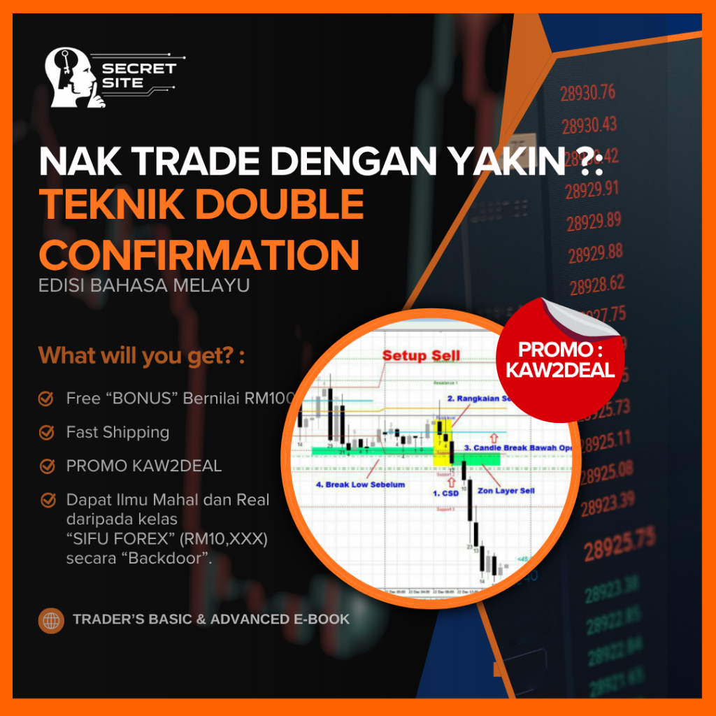 FOREX eBOOK [BM] || MURAH || LEGIT || PROVEN -TRADE DENGAN YAKIN MENGGUNAKAN TEKNIK DOUBLE CONFIRMATION