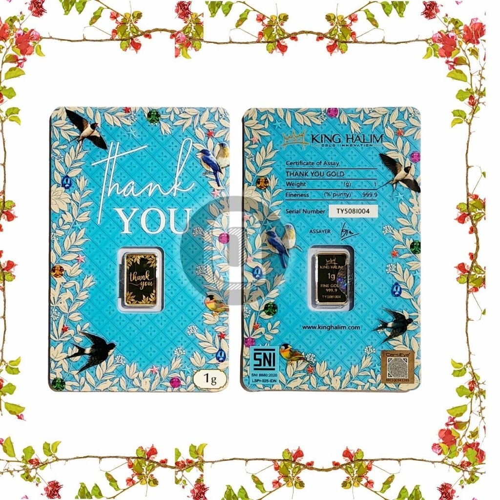 1g Gold Bar – Thank You Edition by King Halim Gold Innovation&hellip;