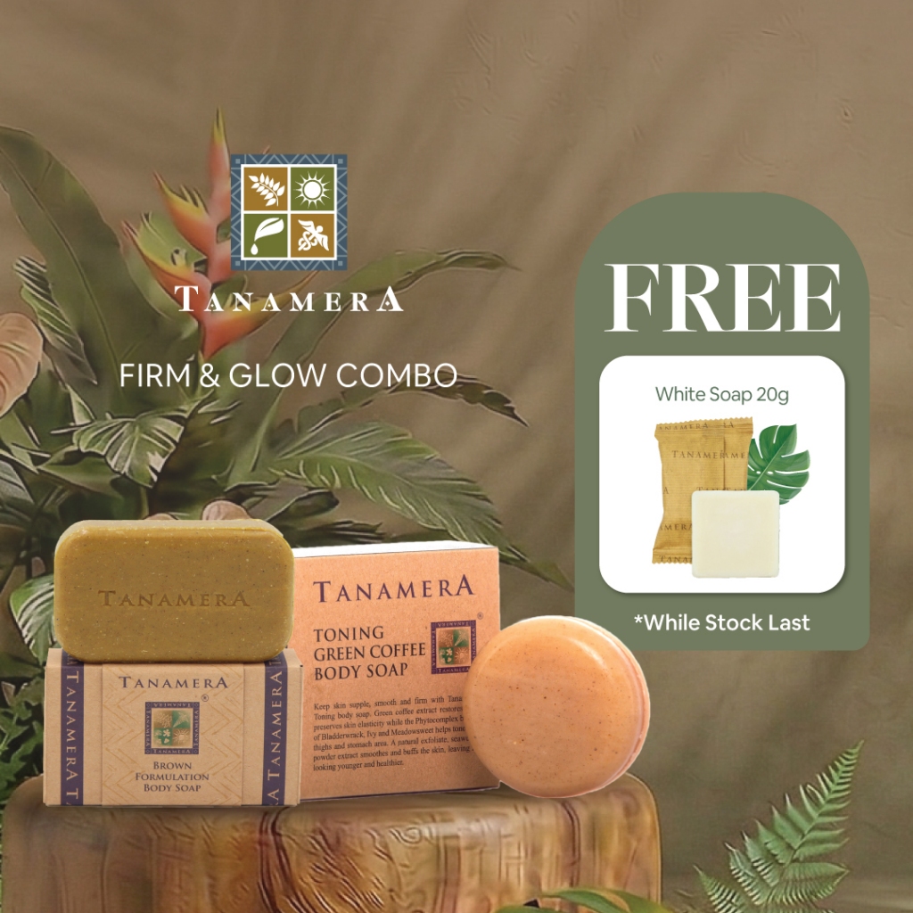 Tanamera Firm & Glow Combo - Brown Formulation Body Soap & Toning Green Coffee Body Soap
