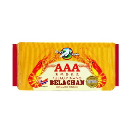 PEACE BRAND Belacan Pulau Pinang AAA Bermutu Tinggi 峇拉煎 HALAL 500g by PenangToGo