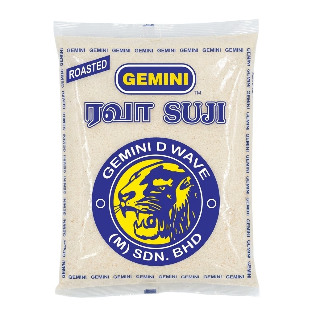 GEMINI SUJI FLOUR 400g/Tepung Suji 400g/Rava Maavu 400g/Premium/High Quality/Lembut/Halus/Biskut