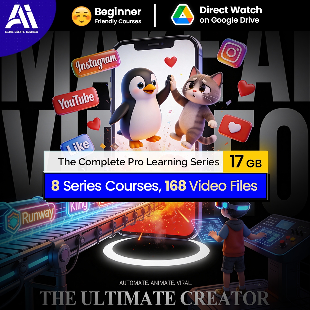 168 Make Ai Cartoon Video Courses | Learn Make Ai Cartoon Video | Ai Video Filmaking | Make Kid Cartoon Video Courses
