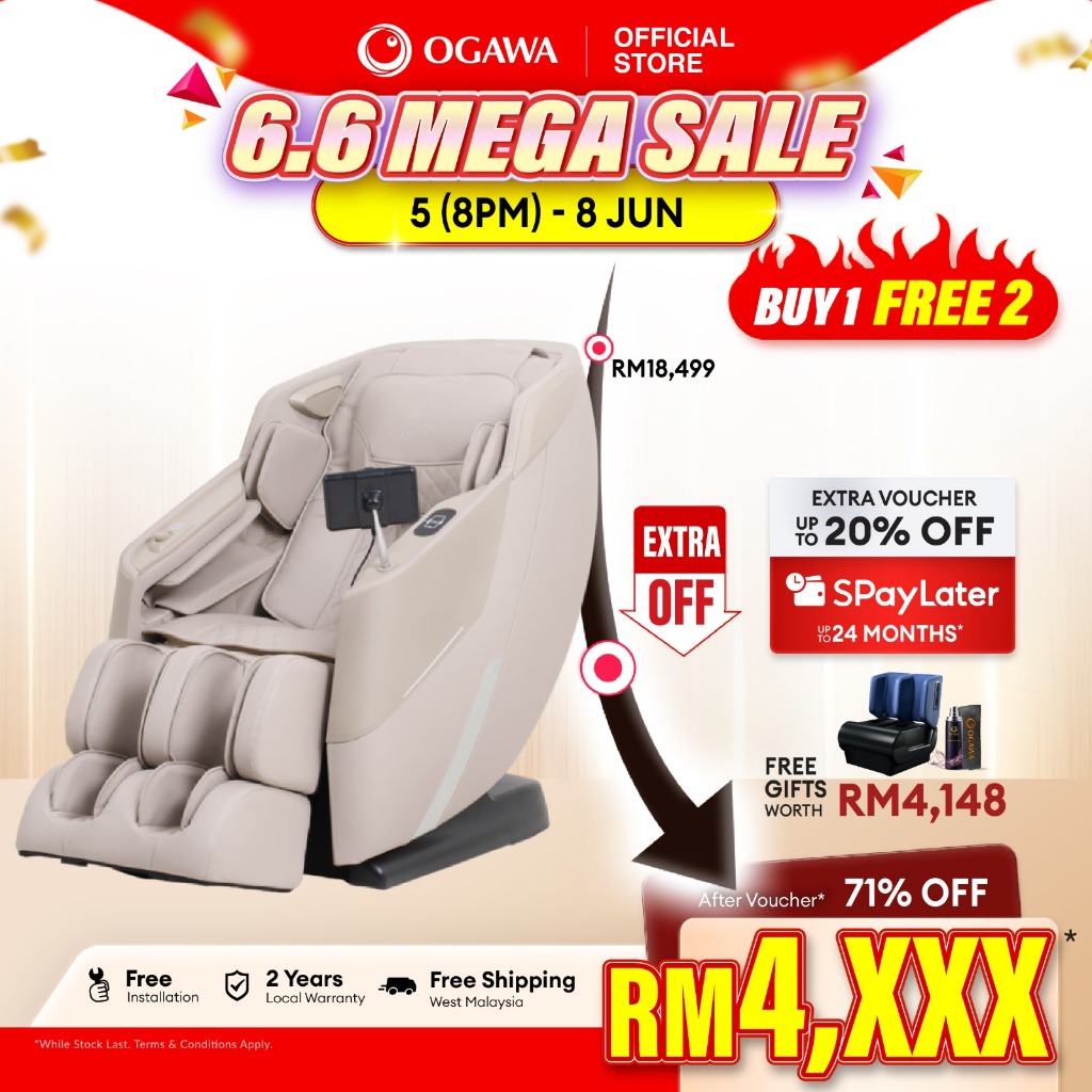 [New Arriva] Ogawa SorneX Massage Chair Free Yugaflip + 3in1 Leather Kit [WM free shipping]