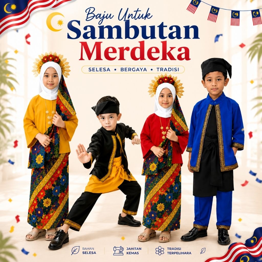 BAJU PAHLAWAN MERDEKA MELAYU