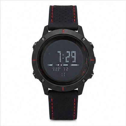Men's Smart Style Digital Sports Watch | Black Silicone Strap | Full Screen LED Display | Electronic Quartz Outdoor Casu