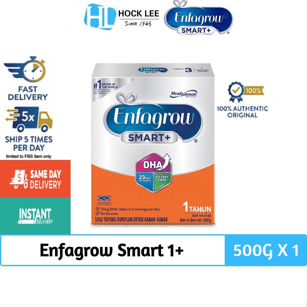 Enfagrow Smart+ (1 Tahun+) Susu Tepung Rumusan Kanak-kanak (500g