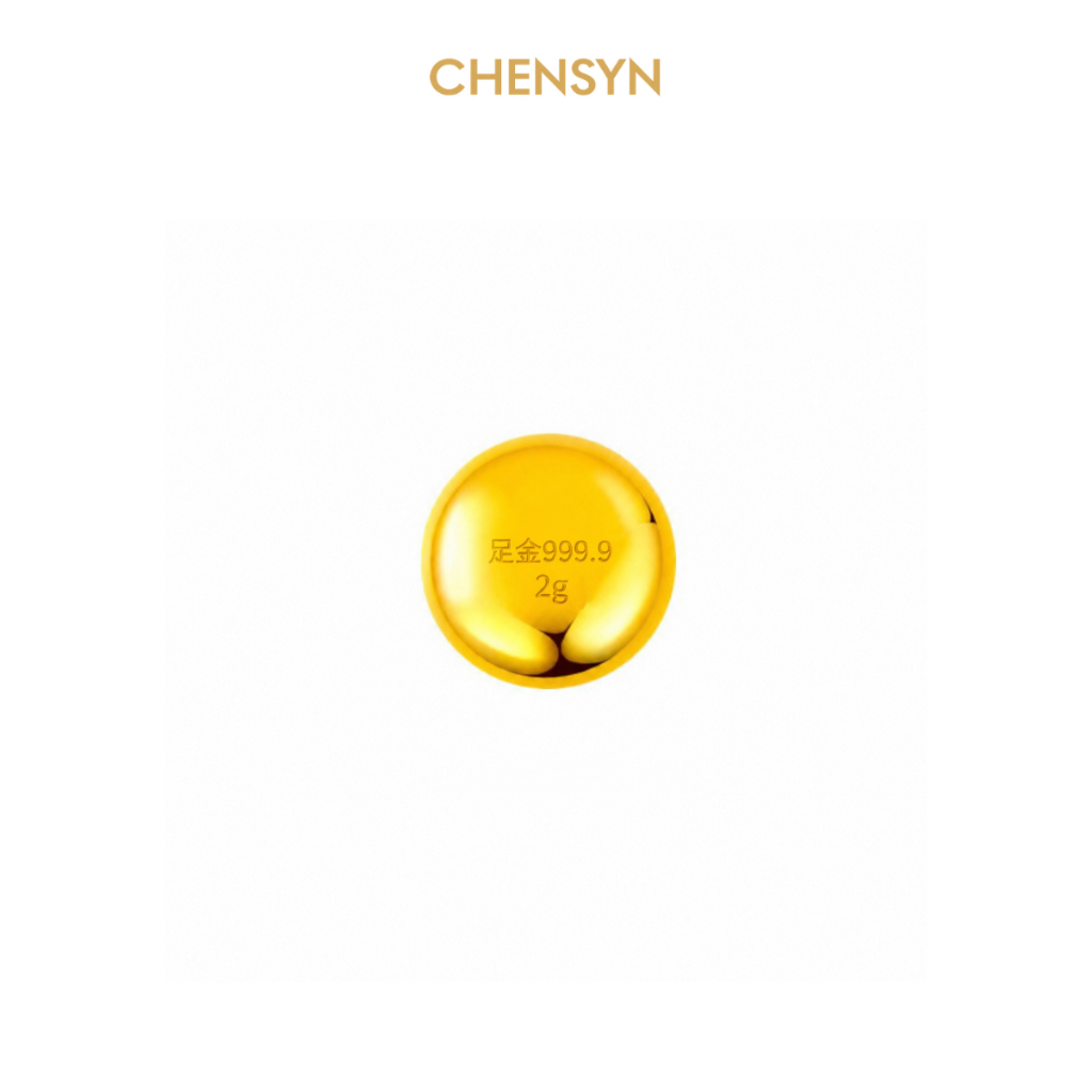 CHENSYN 999.9/24K Pure Gold Bean Emas 999 Gold Bean Pamp Bar 0.5g&hellip;