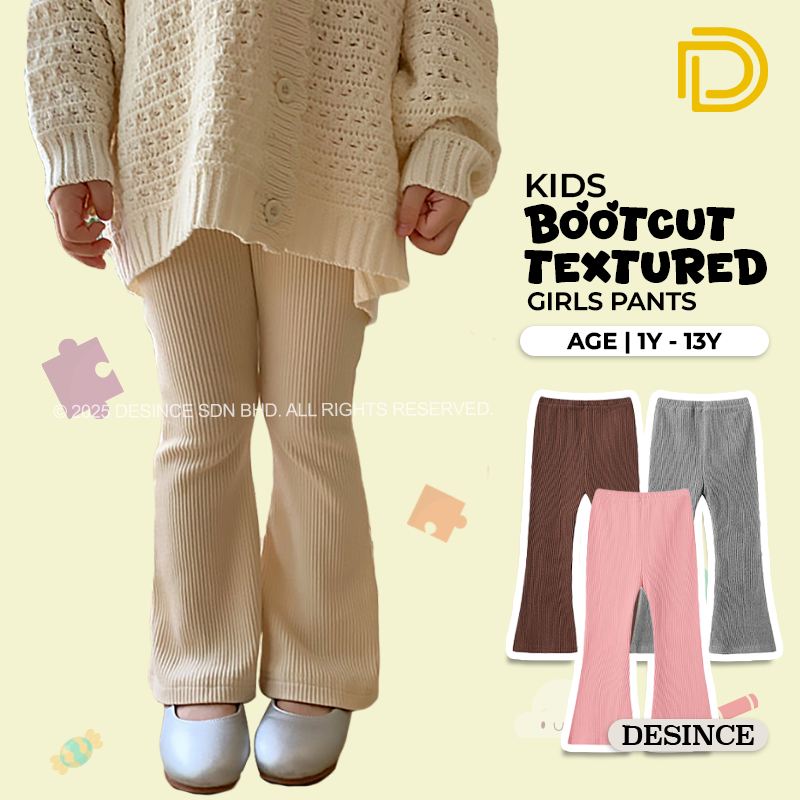 DESINCE Kids Bootcut Textured Pants Seluar Bootcut Bertekstur Budak Perempuan KP 062