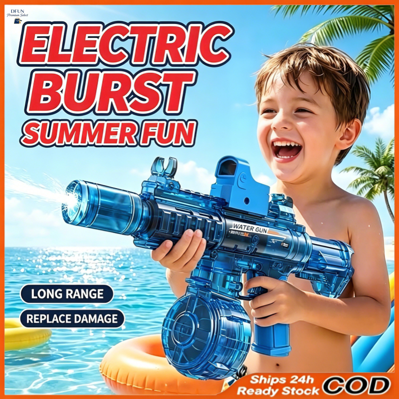 Long Range High‑Power Electric Water Gun, Kids Summer Toy/Powerful Automatic Water Gun/High Pressure Water Gun Toy