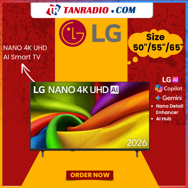 [FREE SHIPPING] [2026] LG AI Smart TV UHD | 50"/ 55"/ 65" | NANO 4K UHD NU84 Smart TV 2026 | AI Hub,Netflix,Youtube