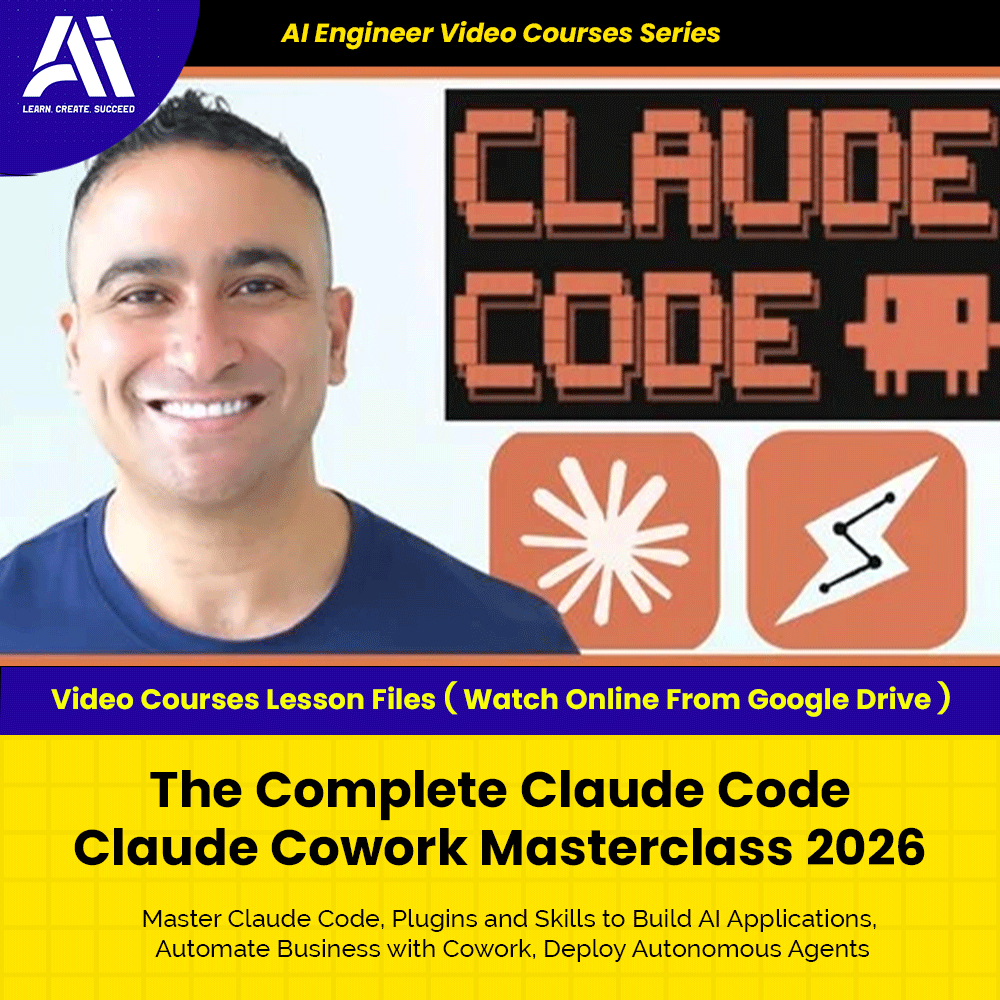 AI LLM Video Course - The Complete Claude Code Claude Cowork Masterclass 2026 | Ai Engineer 2026 | Learn  Claude Ai