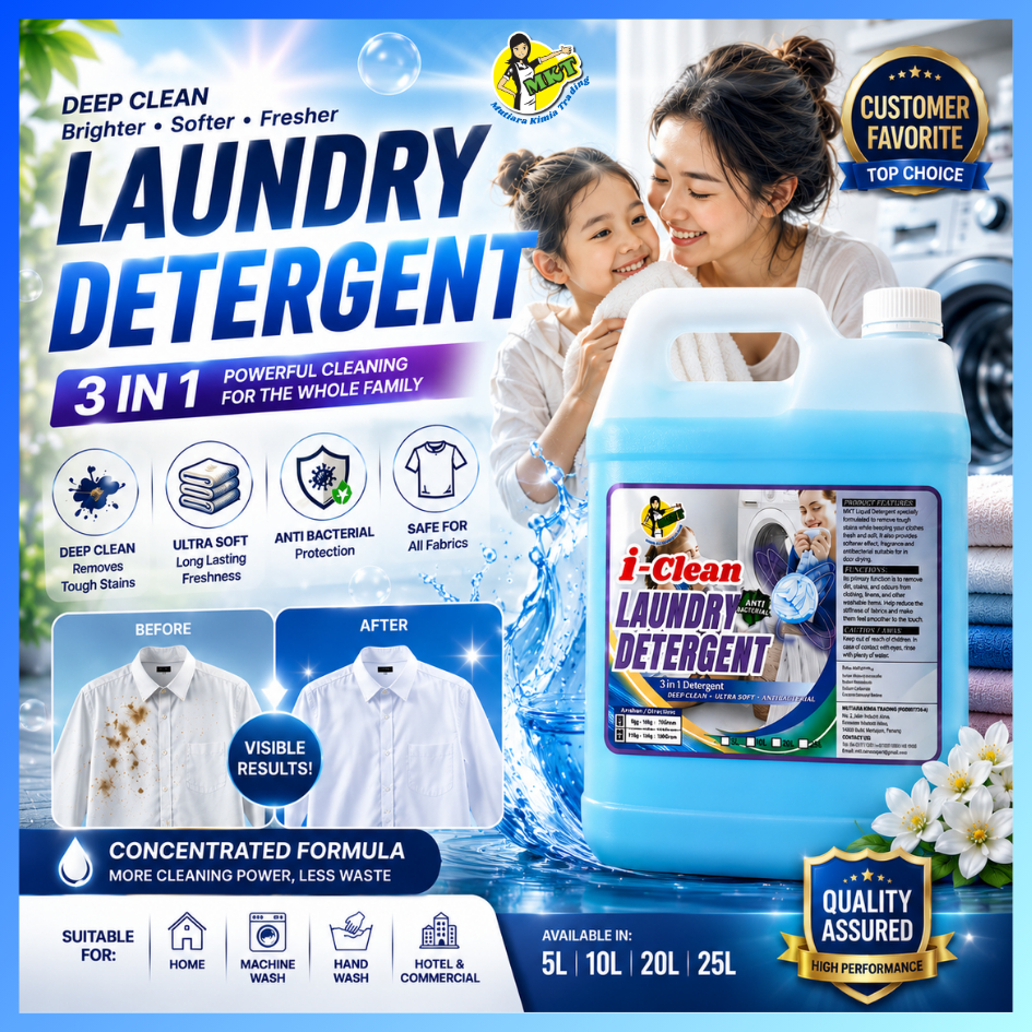 5L Liquid Detergent Sabun dobi basuh baju Concentrated Laundry Detergent antibacterial sabun wangi