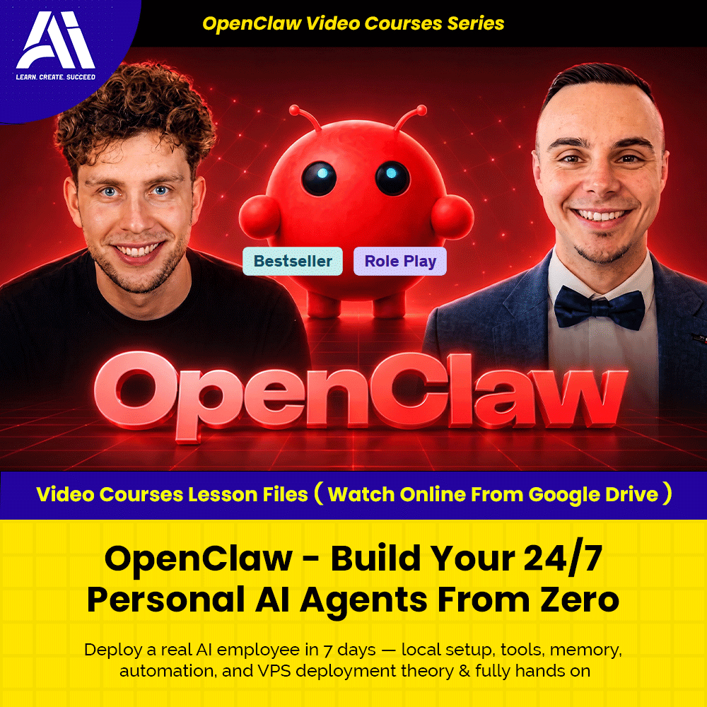 OpenClaw Video Courses - OpenClaw - Build Your 24/7 Personal AI Agents From Zero | Learn OpenClaw | Ai Agent