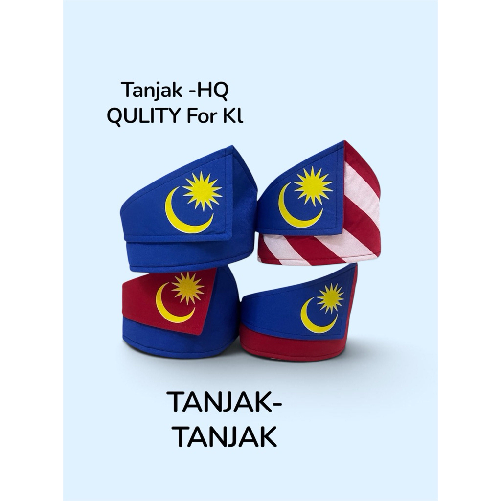 Baju Merdeka & Tanjak Kahin Como Crepe High Quality Rady Stock