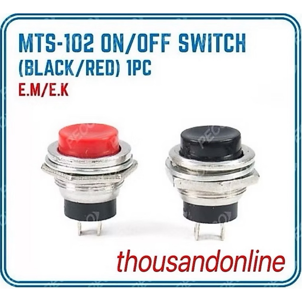 On Off Switch Horn Switch Reset Switch Push Start Switch 12V 24V Car Vehicle Lorry Truck Lori Kereta