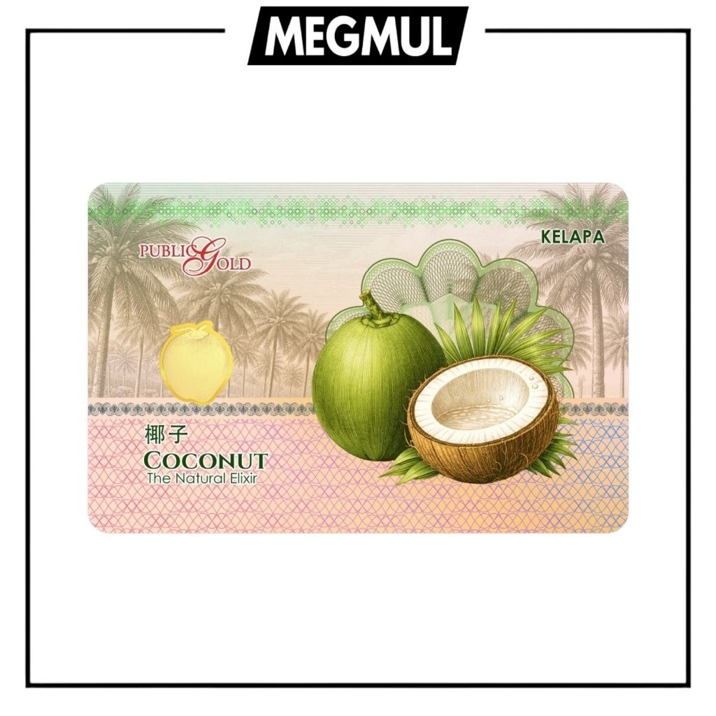 PG Public Gold 1g 999.9 Gold Bar (Coconut) Public Gold Bar Coconut&hellip;