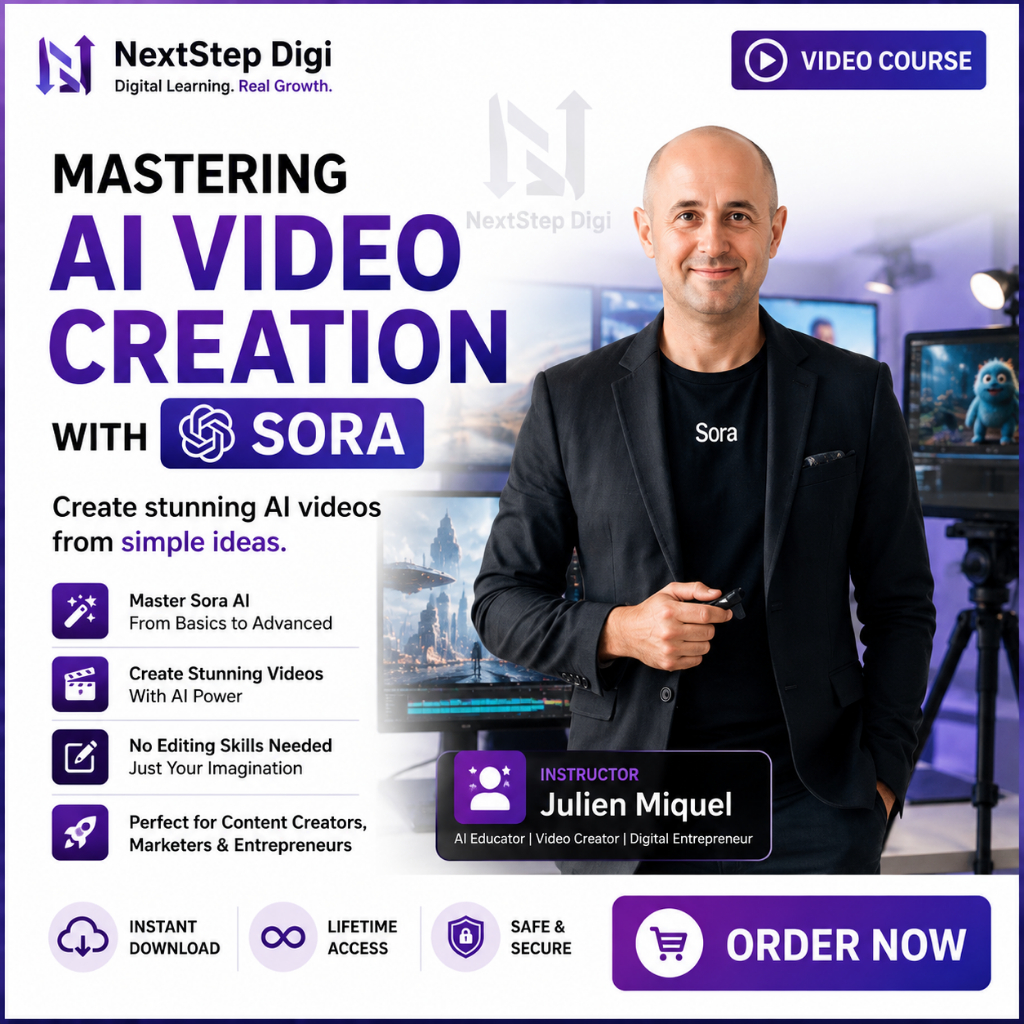 (Course) Mastering AI Video Creation with Sora | OpenAI Sora AI | Text-to-Video, Prompt Engineering & Storytelling