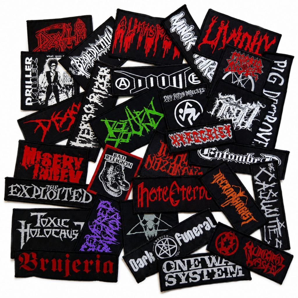 Woven Patch Logo Band - Sewn on Jackets and battlevest - Band merchandise