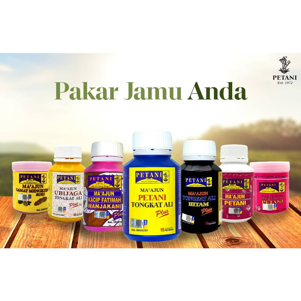 PETANI MAAJUN 15'S / KACIP FATIMAH 15'S / TONGKAT ALI 15'S / GAMAT MENGKUDU 15'S