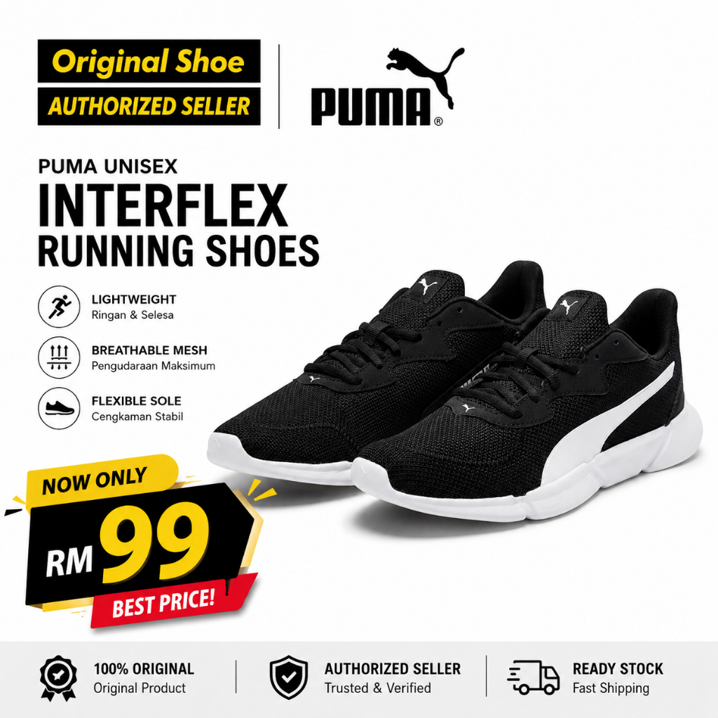 Puma Unisex INTERFLEX Running Shoes Runner 192567-01