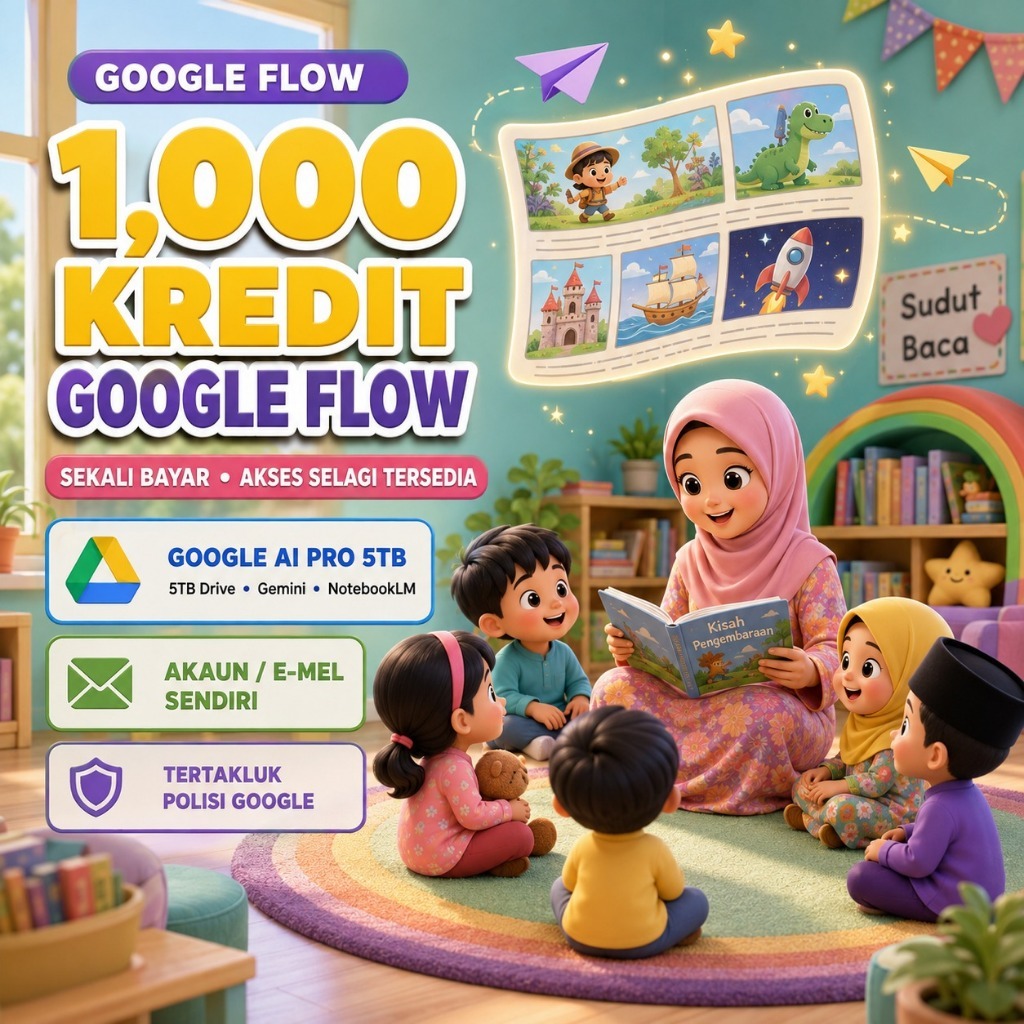 Google Ai Flow 1000 CREDIT CONFIRM | Google Pro Gemini | Gemini Pro | Veo 3.1 | 5TB Head Account | Invite 5 Member