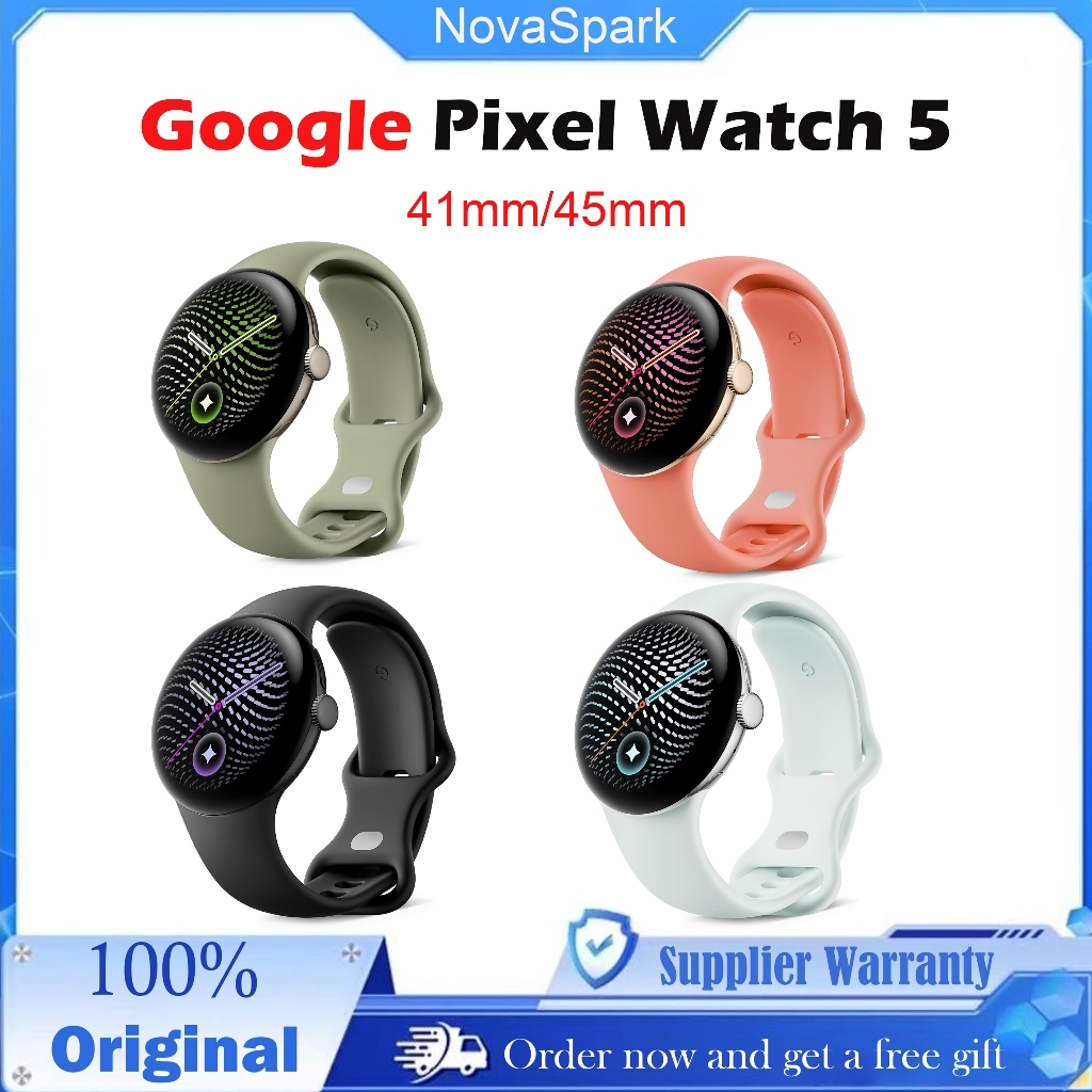 (2026NEW)Google Pixel Watch 5-41mm/45mm- Wi-Fi Smartwatch with Health and Fitness Tracking and Gemini，Android smartwatch