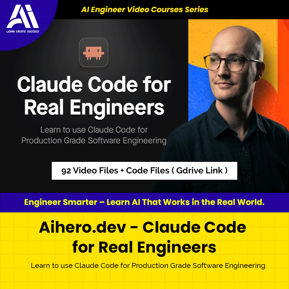 Ai Engineers Video Courses - Claude Code for Real Engineers | Ai Coding | Ai Engineers