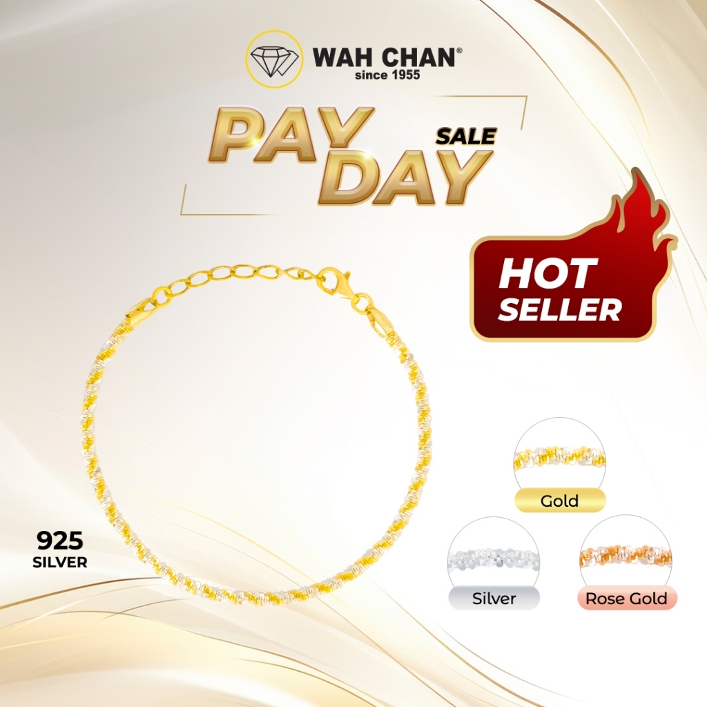 TOP SELLER - WAH CHAN S925 ITALIAN Silver Bracelet - Rock Chain N2B00001
