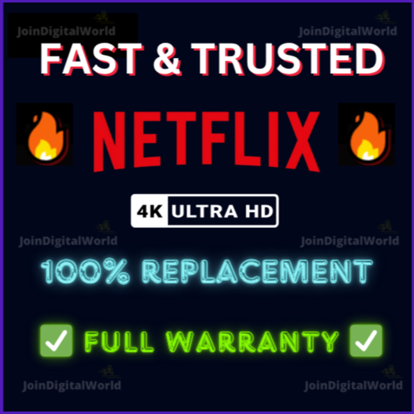 Netflix Premium Account 4K UHD - Shared Access, 1 Month STABLE ACCOUNT