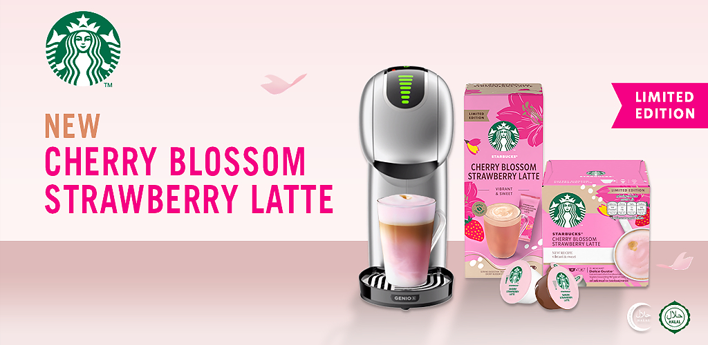 Starbucks Sakura Strawberry Latte Capsules for Nescafe Dolce Gusto