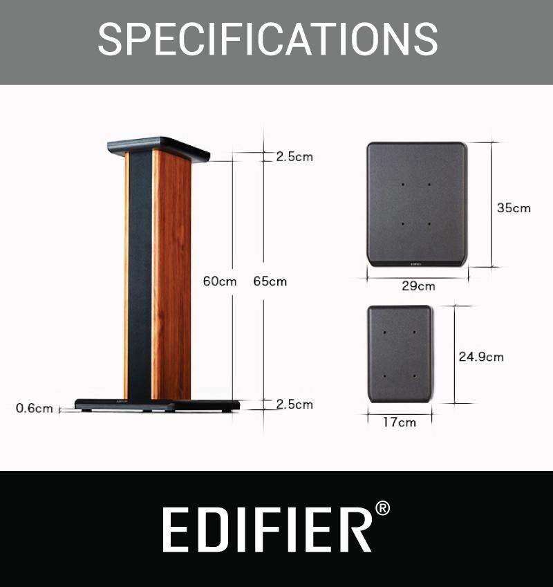 Edifier SS02 High Quality Wooden Speaker Stand Shopee Malaysia