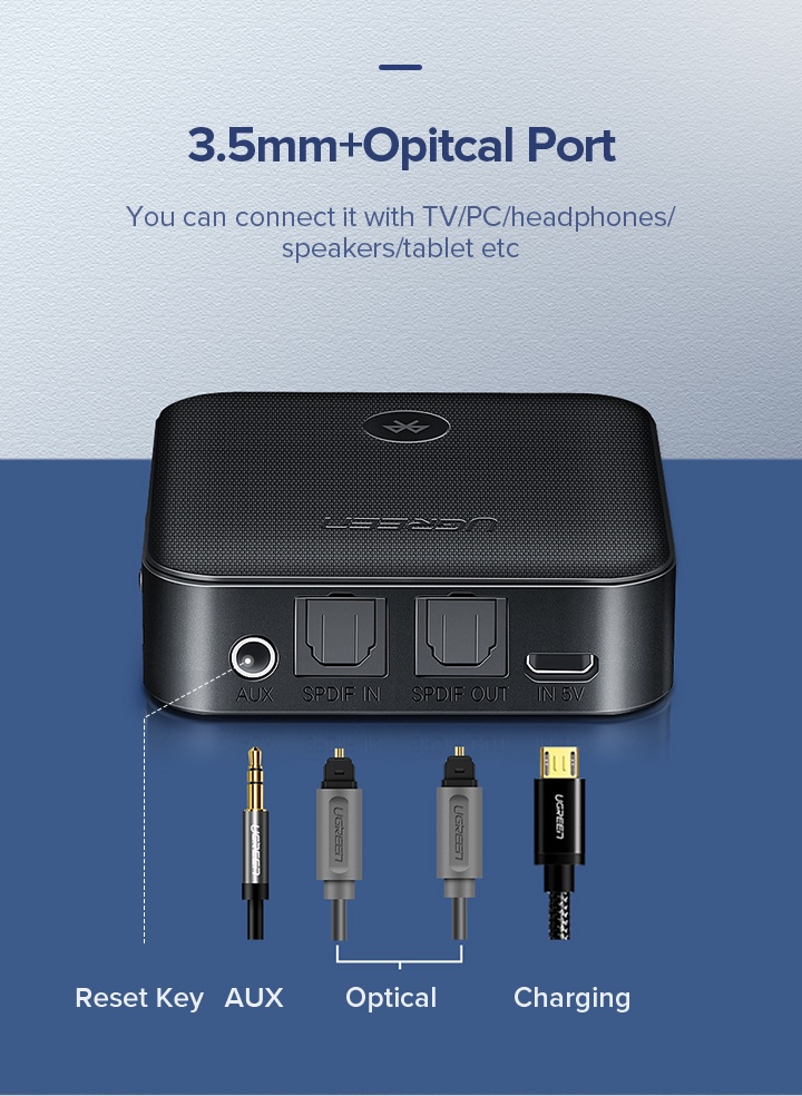 Ugreen bluetooth transmitter 5.0 aptx optical hotsell