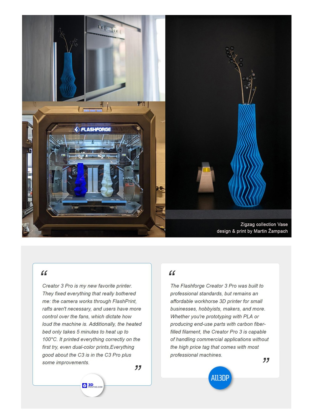 Flashforge creator 3 pro professional idex enclosed 3d printer independent dual extruder rapid temperature rise max 320℃