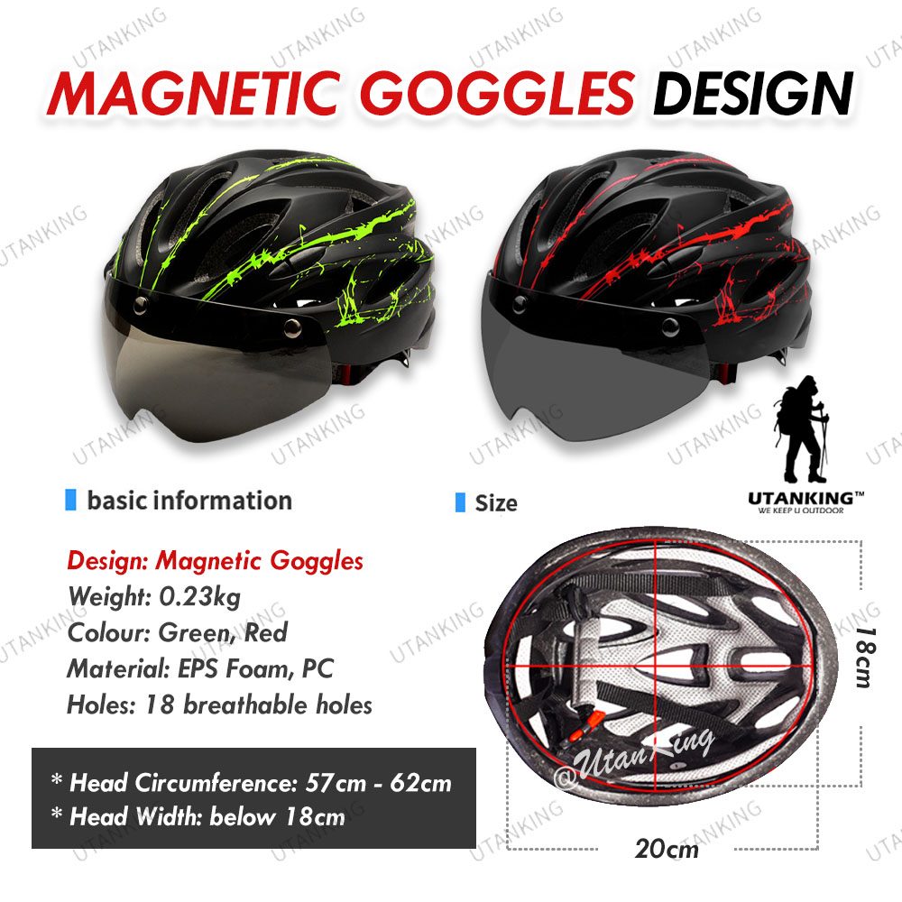 UtanKing™ Multi-Design Bikeboy Helmet Safety MTB Hat Bicycle