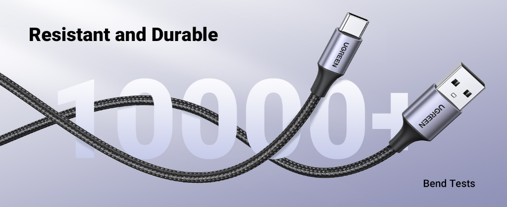 Cable USB-C Quick Charge 3.0 Ugreen - 3A, 1m