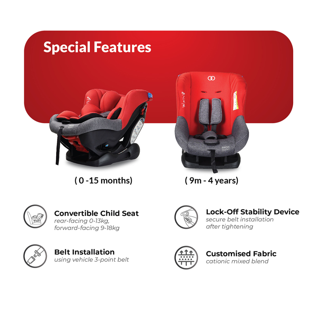 Koopers pago shop car seat