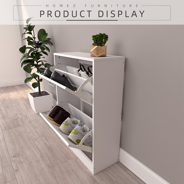 KitchenZ Shoe 2 Compartment With Door Kasut Shoe Rack