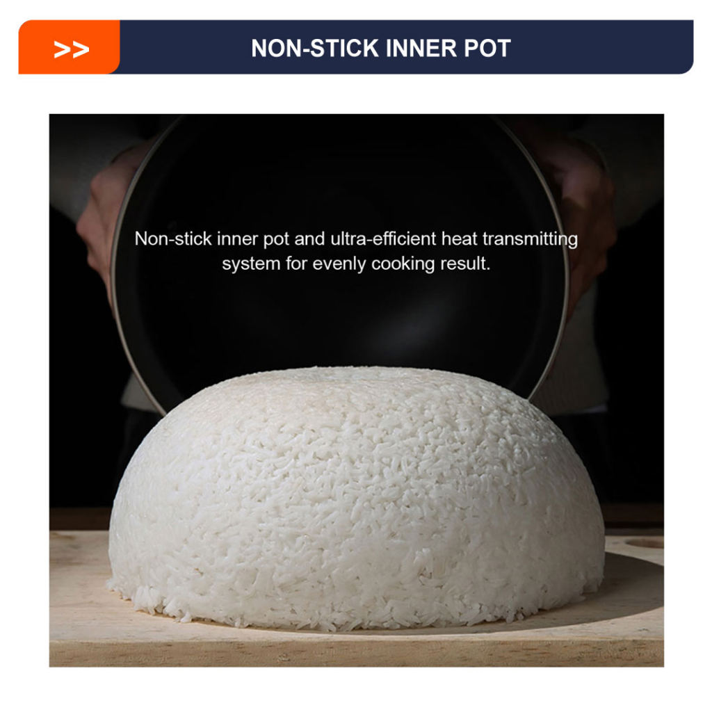 HETCH Low Sugar Smart Rice Cooker 3L MTC1727HC Red PGMall