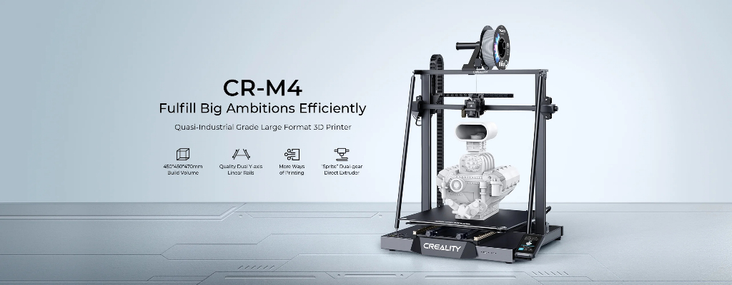 Creality cr-m4 quasi-industrial grade 3d printer 450*450*470mm massive volume print farm solution
