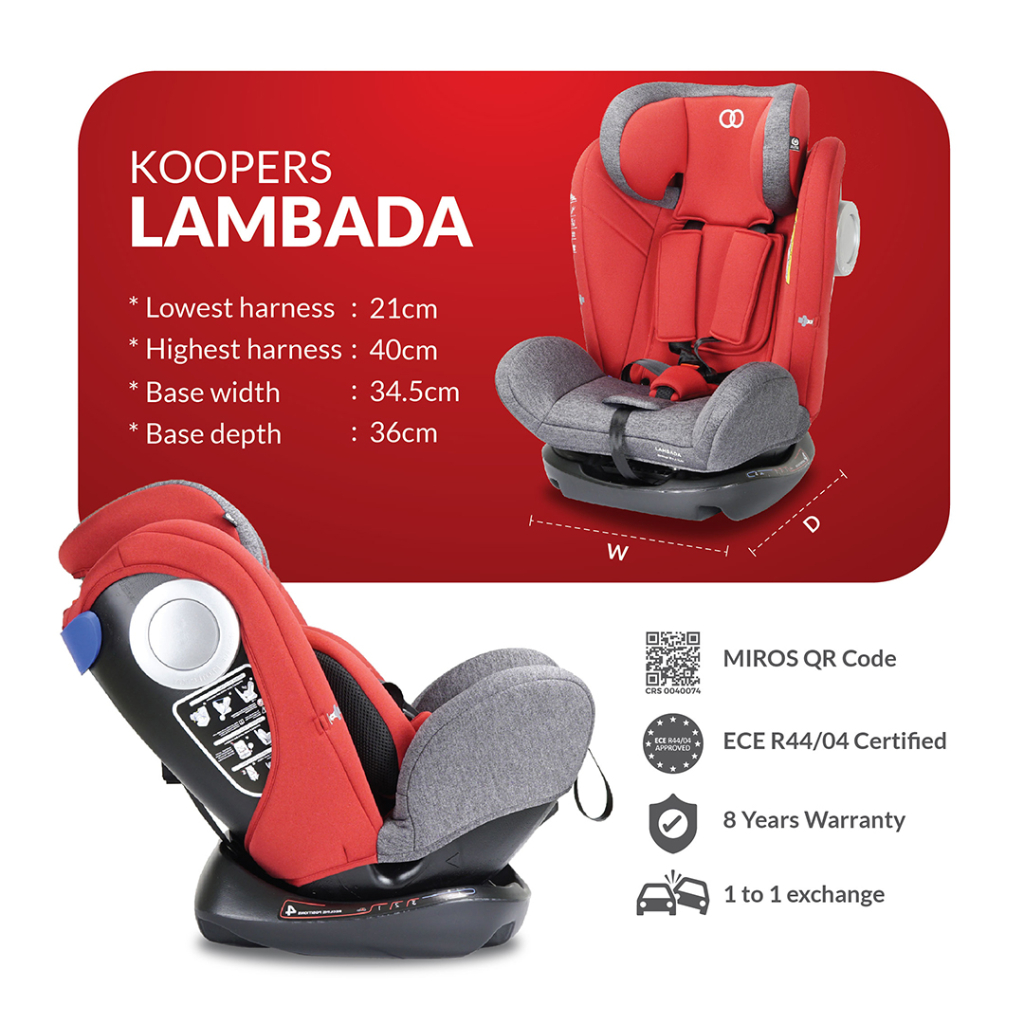 Koopers lambada car on sale seat