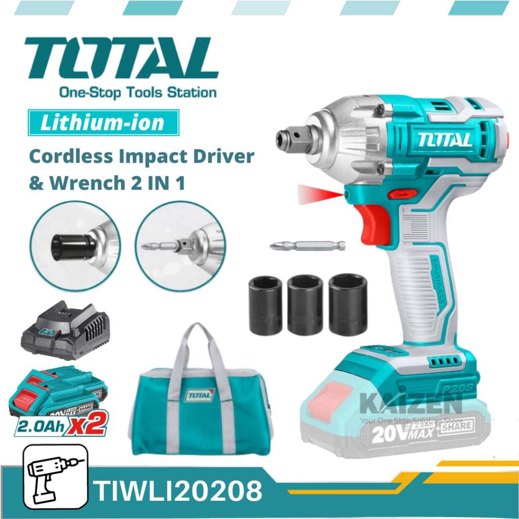 Total impact best sale wrench 20v