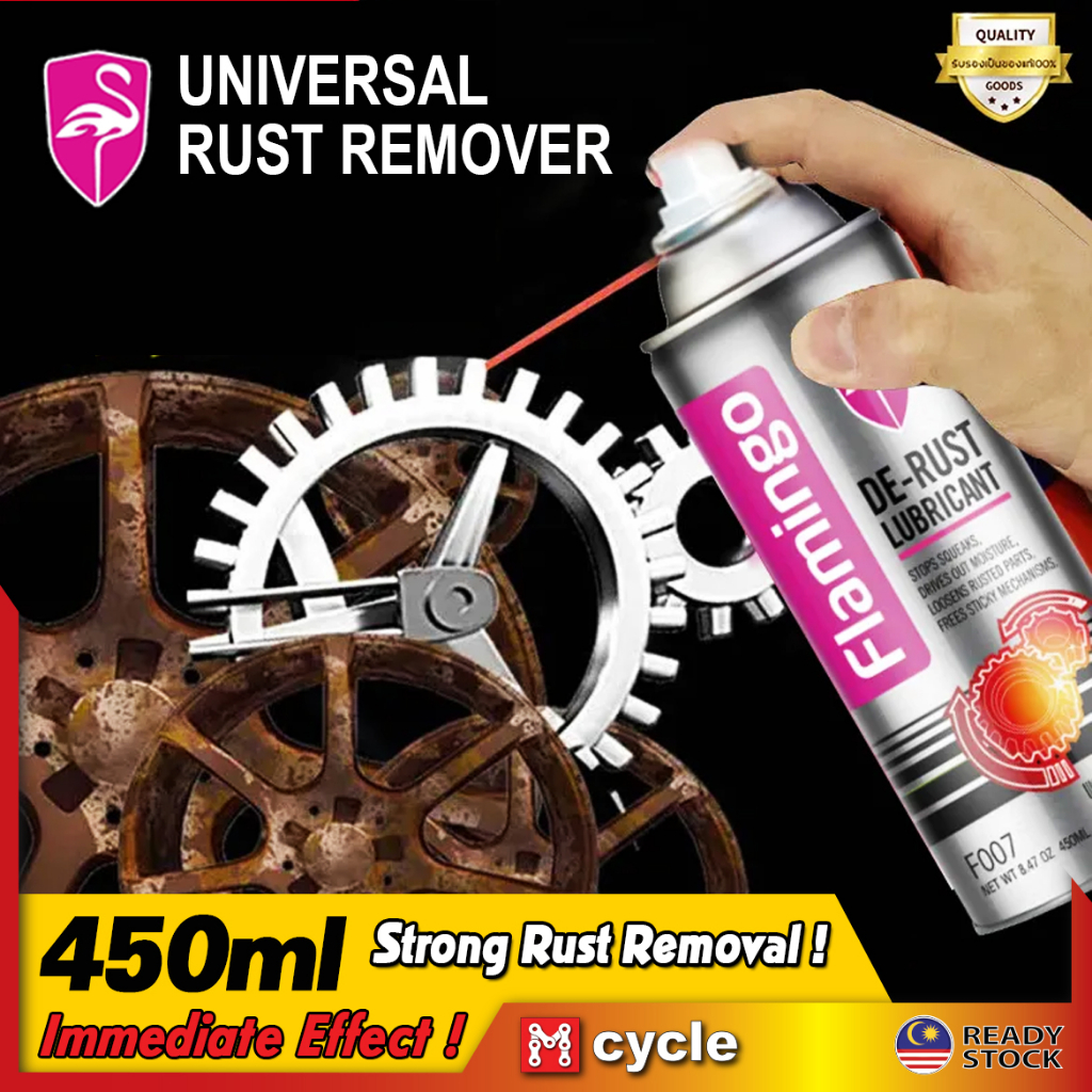 Derust Remove Rust From Bicycle Chain Flamingo De Rust Lubricant