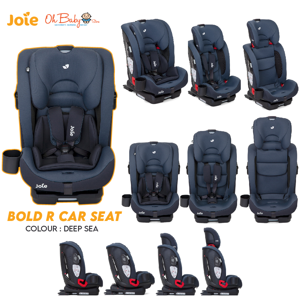 Joie Bold Group 1/2/3 ISOFIX Car Seat - Deep Sea (9 Months-12 Years)