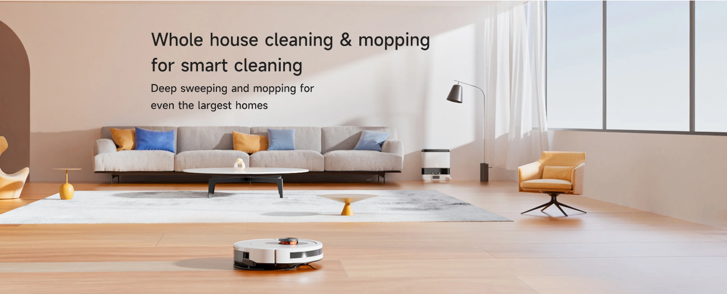 ROIDMI EVE CC Robot Vacuum and Mop Cleaner with Cleaning Base for Rent | House Appliances | RentSmart Asia | Renting Is The New Buying