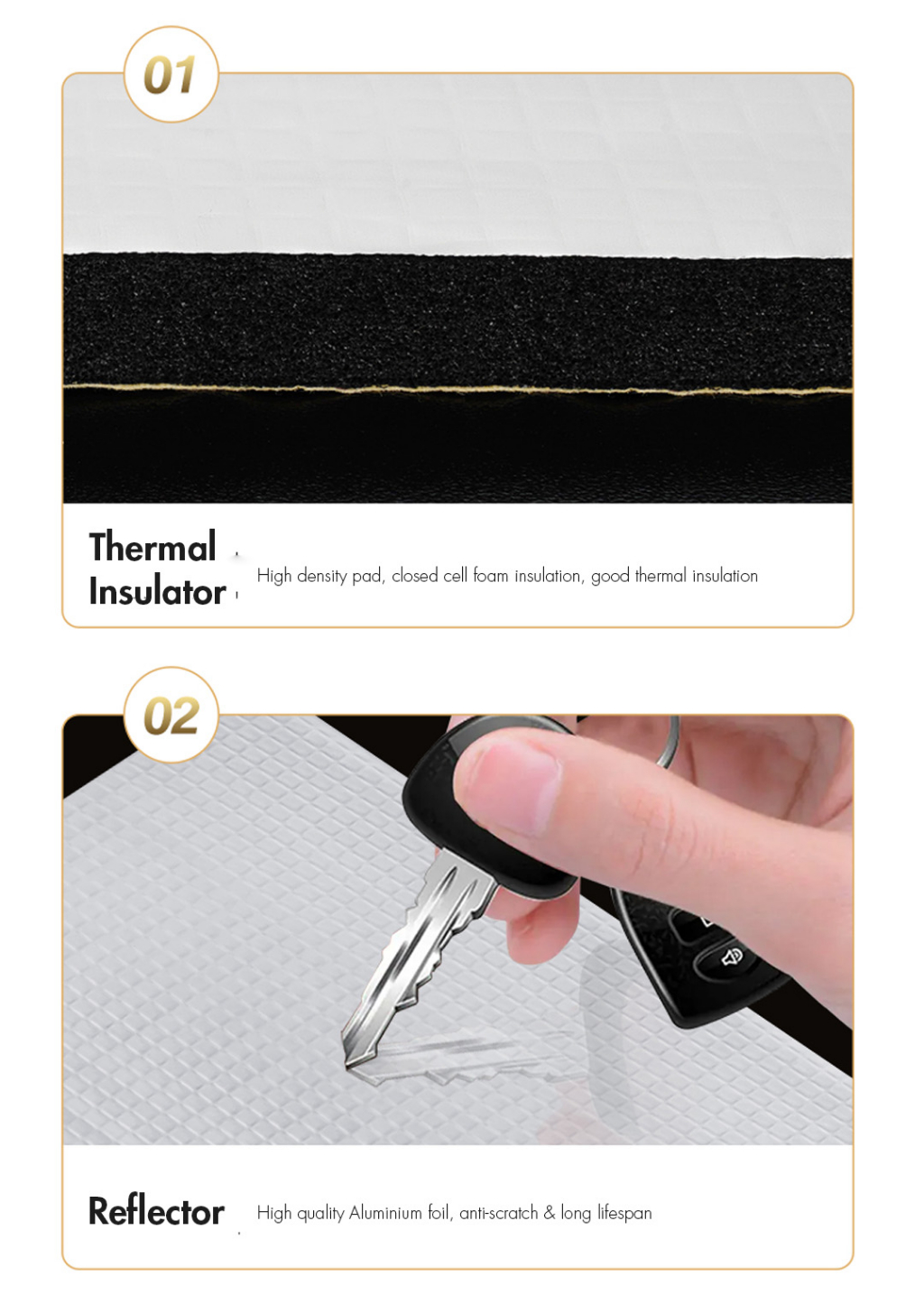 Heated bed insulation cotton insulation cotton platform aluminum foil self-adhesive soundproof pad tape for 3d printer