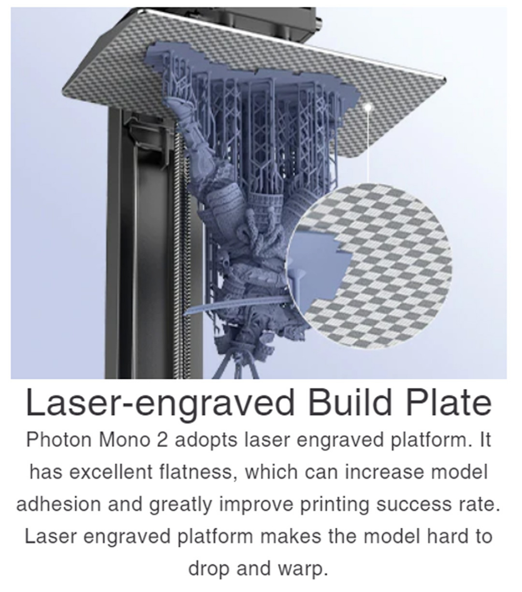 Anycubic photon mono 2 4k+ resolution anti-aliasing adjustable uv cooling lcd resin 3d printer 4k