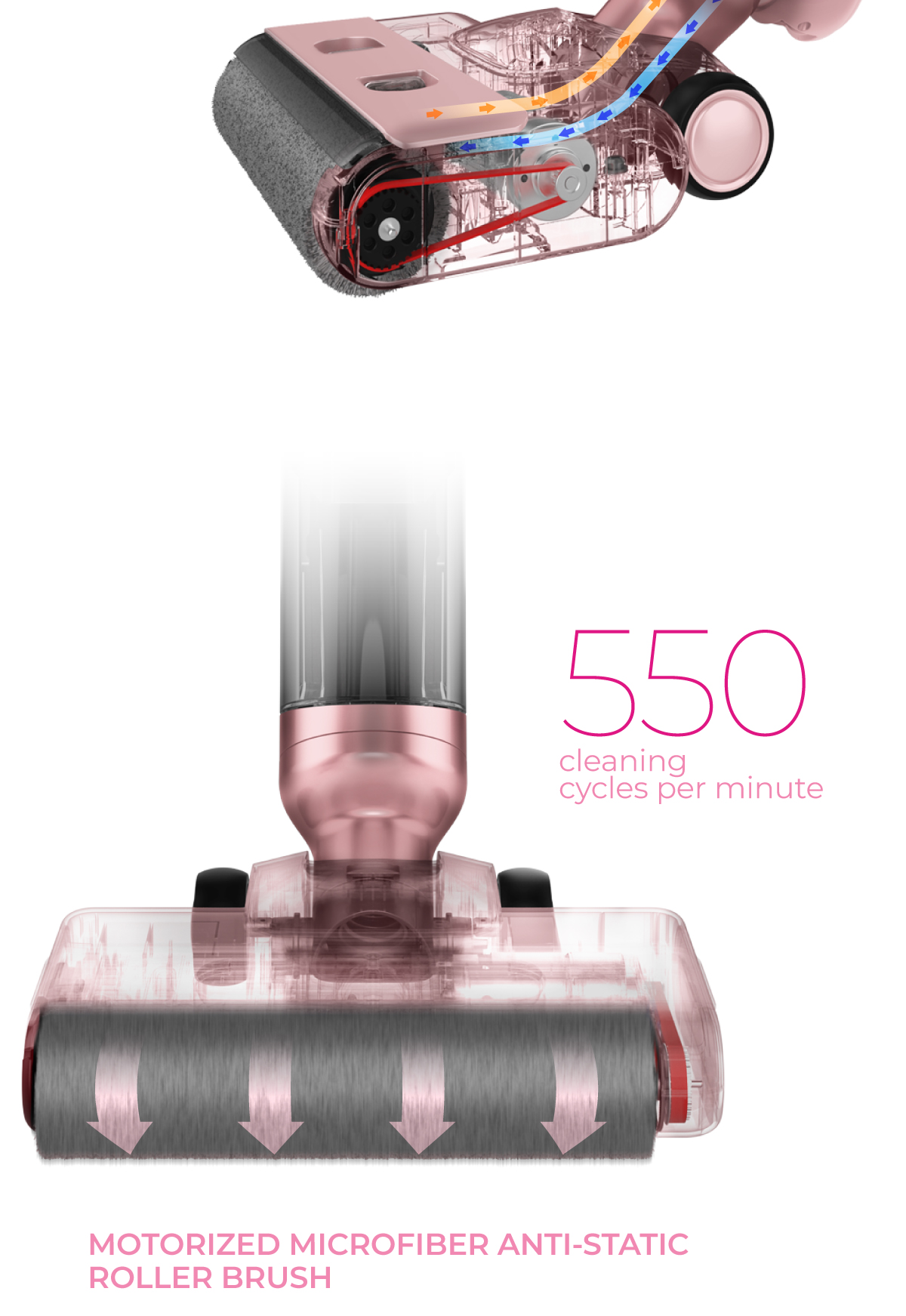 PERYSMITH X BARBIE SMART CORDLESS WET & DRY VACUUM CLEANER Ai9 PRO