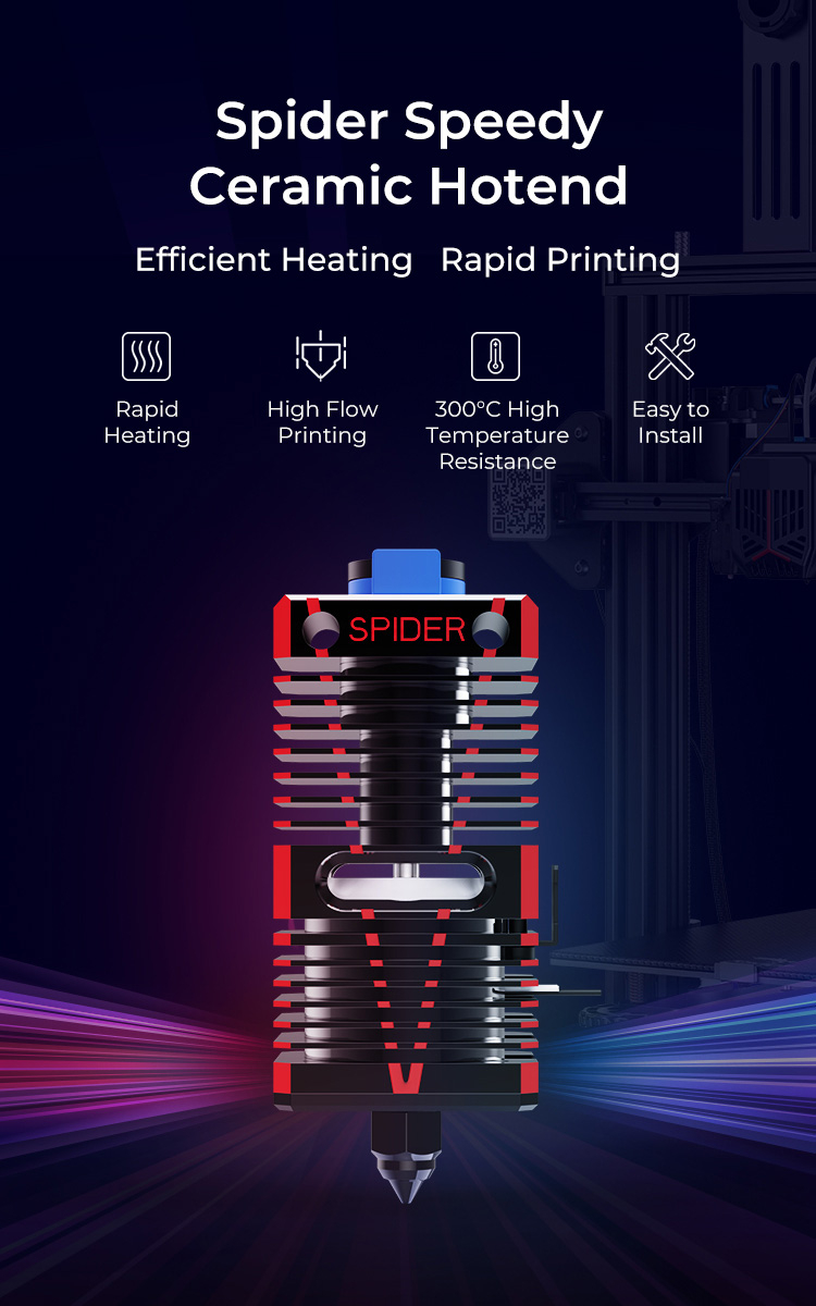 Creality spider ceramic high temperature hotend