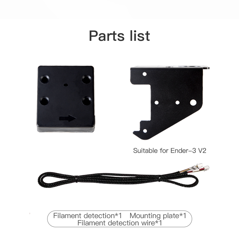 Filament detection device sensor kit for ender 3 , v2 , 5 , 5 plus, 6 kit detector upgrade 3d printer parts